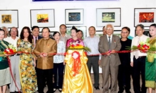 Hội Mỹ thuật của Việt Nam và Lào thúc đẩy hợp tác